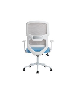 Silla q-connect oficina lucca malla base metalica alt max 1090 anc 700 prof 650 ruedas premium color blanco gris azul