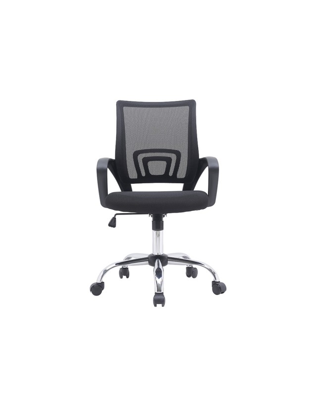 Silla q-connect oficina siena malla base metalica alt max 1000 anc 560 prof 570 ruedas premium color negro