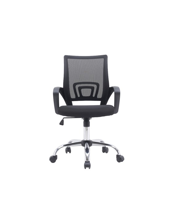 Silla q-connect oficina siena malla base metalica alt max 1000 anc 560 prof 570 ruedas premium color negro