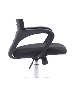 Silla q-connect oficina siena malla base metalica alt max 1000 anc 560 prof 570 ruedas premium color negro