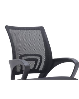 Silla q-connect oficina siena malla base metalica alt max 1000 anc 560 prof 570 ruedas premium color negro