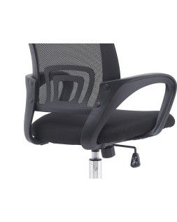 Silla q-connect oficina siena malla base metalica alt max 1000 anc 560 prof 570 ruedas premium color negro