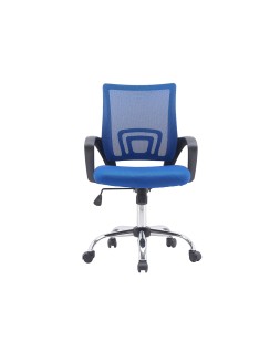Silla q-connect oficina siena malla base metalica alt max 1000 anc 560 prof 570 ruedas premium color negro azul
