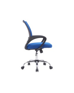 Silla q-connect oficina siena malla base metalica alt max 1000 anc 560 prof 570 ruedas premium color negro azul