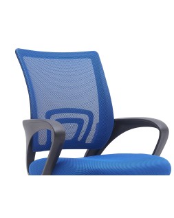 Silla q-connect oficina siena malla base metalica alt max 1000 anc 560 prof 570 ruedas premium color negro azul
