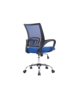 Silla q-connect oficina siena malla base metalica alt max 1000 anc 560 prof 570 ruedas premium color negro azul