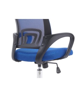 Silla q-connect oficina siena malla base metalica alt max 1000 anc 560 prof 570 ruedas premium color negro azul