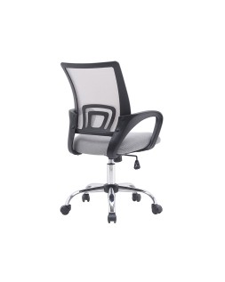 Silla q-connect oficina siena malla base metalica alt max 1000 anc 560 prof 570 ruedas premium color blanco gris