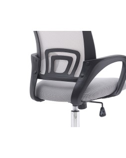 Silla q-connect oficina siena malla base metalica alt max 1000 anc 560 prof 570 ruedas premium color blanco gris