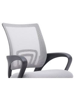 Silla q-connect oficina siena malla base metalica alt max 1000 anc 560 prof 570 ruedas premium color blanco gris