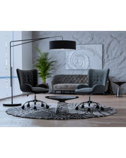Silla q-connect escritorio mes sina base metalica alt max 960 anc 570 prof 620 ruedas premium color negro