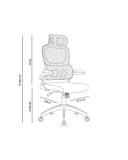 Silla q-connect direccion sorrento malla base metalica alt max 1320 anc 650 prof 600 mm ruedas premium negro