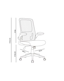 Silla q-connect oficina alba malla base metalica alt max 1110 anc 610 prof 580 ruedas premium color negro