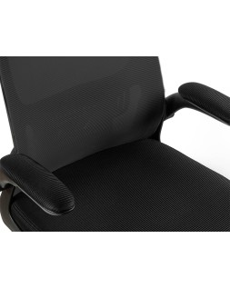 Silla q-connect oficina alba malla base metalica alt max 1110 anc 610 prof 580 ruedas premium color negro