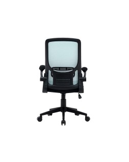 Silla q-connect oficina alba malla base metalica alt max 1110 anc 610 prof 580 ruedas premium color negro azul
