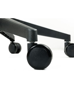 Silla q-connect oficina alba malla base metalica alt max 1110 anc 610 prof 580 ruedas premium color negro azul