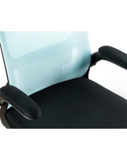 Silla q-connect oficina alba malla base metalica alt max 1110 anc 610 prof 580 ruedas premium color negro azul
