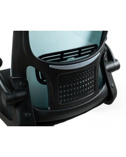 Silla q-connect oficina alba malla base metalica alt max 1110 anc 610 prof 580 ruedas premium color negro azul