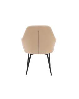 Silla q-connect confidente siemione base metalica alt max 820 anc 570 prof 580 color marron arena