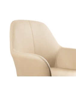 Silla q-connect confidente siemione base metalica alt max 820 anc 570 prof 580 color marron arena