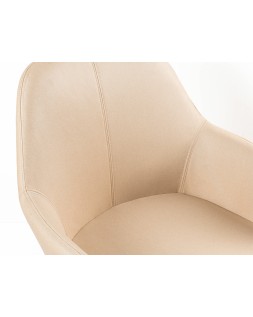 Silla q-connect confidente siemione base metalica alt max 820 anc 570 prof 580 color marron arena