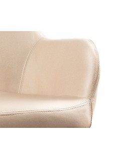 Silla q-connect confidente siemione base metalica alt max 820 anc 570 prof 580 color marron arena