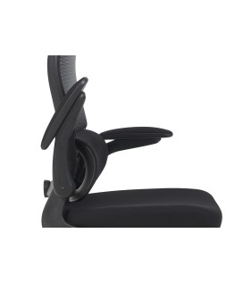 Silla q-connect oficina catania malla alt max 1230 mm anc 510 mm prof 490 mm ruedas premium color negro