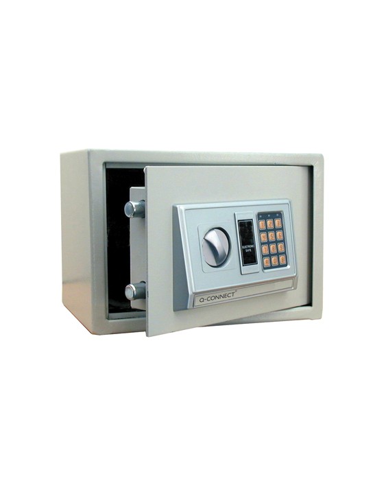Caja de seguridad q-connect electronica clave digital capacidad 10l con accesorios fijacion 310x200x200 mm