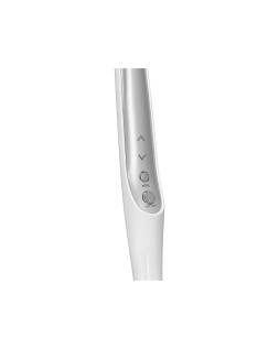 Lampara de escritorio q-connect led 9w 550 lm tactil 3 niveles color brazo y base oscilantes plateado