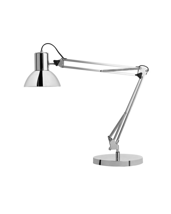 Lampara de escritorio unilux led 11w 915lm brazo giratorio 360º gris metalizado
