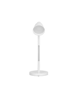 Lampara de escritorio q-connect led 6w 360 lm tactil 3 niveles color luz nocturna cabeza orientable blanco