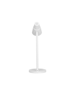 Lampara de escritorio q-connect led 6w 360 lm tactil 3 niveles color luz nocturna cabeza orientable blanco