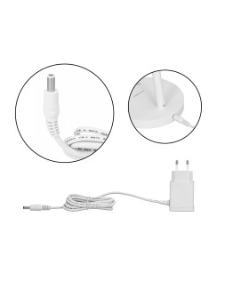 Lampara de escritorio q-connect led 6w 360 lm tactil 3 niveles color luz nocturna cabeza orientable blanco