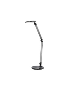 Lampara de escritorio q-connect led 9w 600 lm tactil 3 niveles color cabeza brazo orientable inalambrica negro
