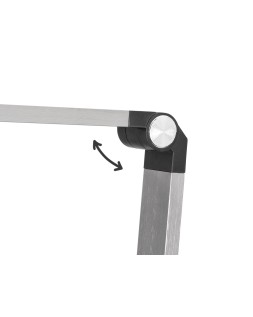 Lampara de escritorio q-connect led 9w 600 lm tactil 3 niveles color cabeza brazo orientable inalambrica negro