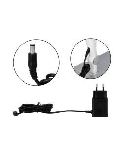 Lampara de escritorio q-connect led 9w 600 lm tactil 3 niveles color cabeza brazo orientable inalambrica negro