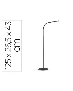 Lampara de escritorio maul led 5w 726lm luz calida brillo regulable cabezal reclinable negra