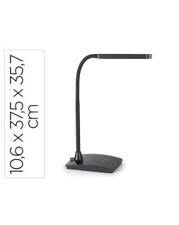 Lampara de escritorio maul led 5w 616lm luz ajustable panel tactil doble brazo negra