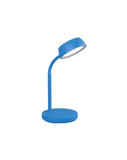 Lampara de escritorio maul led 5w 585lm luz calida brazo y cabezal giratorios azul