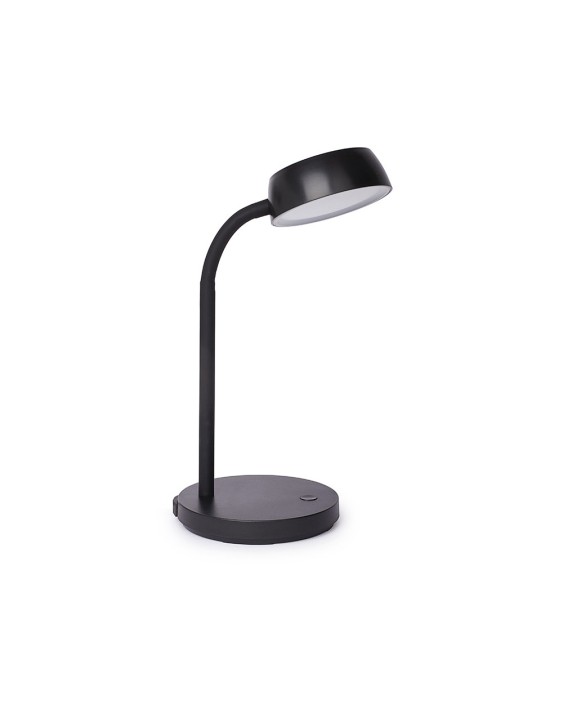 Lampara de escritorio maul led 5w 585lm luz calida brazo y cabezal giratorios negra