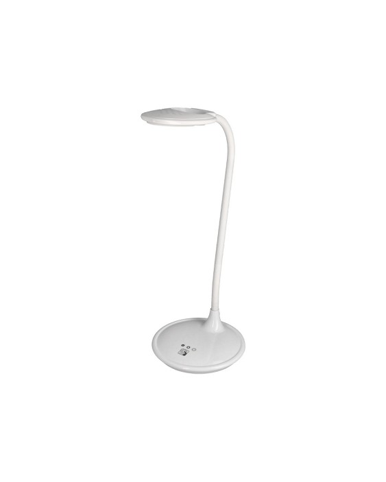 Lampara de escritorio q-connect led 5w 250 lm con lupa iluminación ajustable blanco