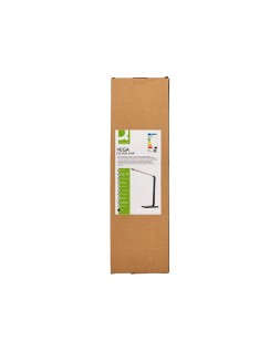 Lampara de escritorio q-connect vega led 10w 400 lm tactil 5 niveles de color brillo regulable color negro