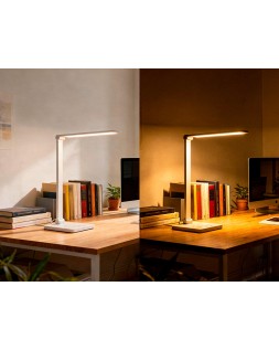 Lampara de escritorio q-connect vega led 10w 400 lm tactil 5 niveles de color brillo regulable color blanco