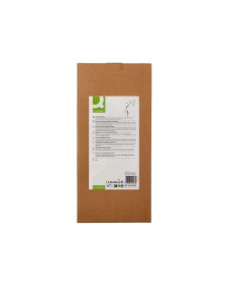 Lampara de escritorio q-connect antares metalica conpinza interruptor brazo doble 3 articulaciones color plata