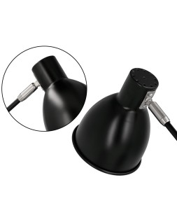 Lampara de escritorio q-connect deneb metalica con detalles de madera interruptor2 articulaciones color negro