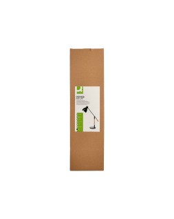 Lampara de escritorio q-connect deneb metalica con detalles de madera interruptor2 articulaciones color negro