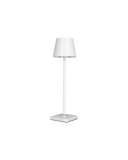 Lampara de escritorio q-connect nova led 2w 200 lm metalica tactil recargable usb-c color blanco