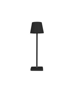 Lampara de escritorio q-connect nova led 2w 200 lm metalica tactil recargable usb-c color negro