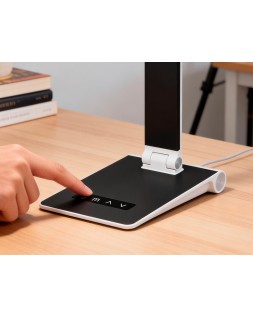 Lampara de escritorio q-connect sirio led 13w 800 lmtactil 3 niveles de color brillo regulable color negro