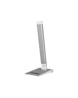 Lampara de escritorio q-connect sirio led 13w 800 lmtactil 3 niveles de color brillo regulable color plata